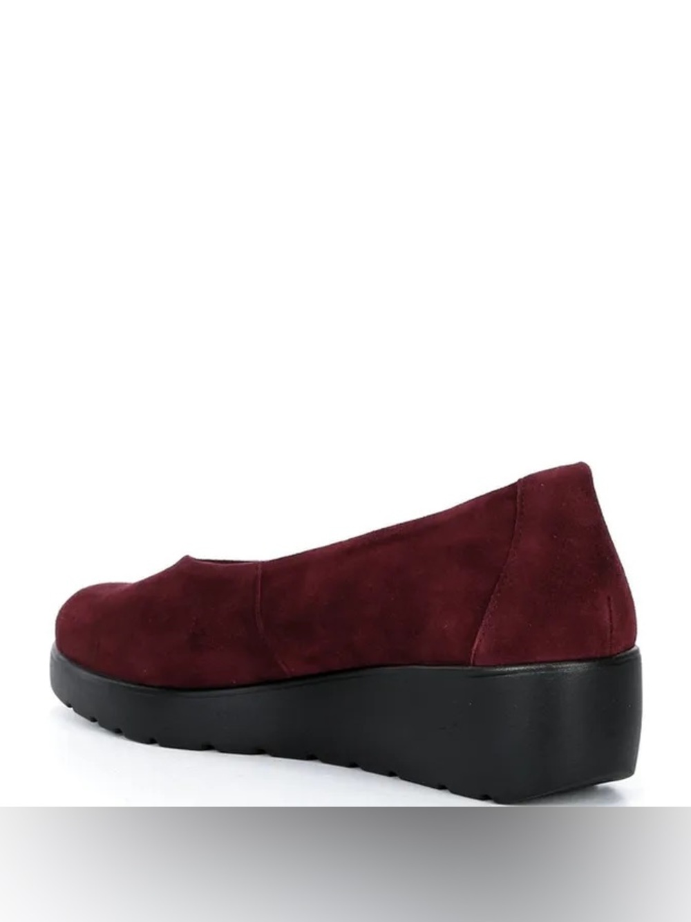 NWT Brioso Waverly Suede Sweetheart Wedge Pumps Sz 9 Color Cranberry - Picture 6 of 11